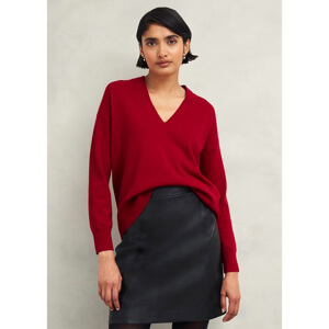 Hobbs Lettie V Neck Jumper with Cashmere